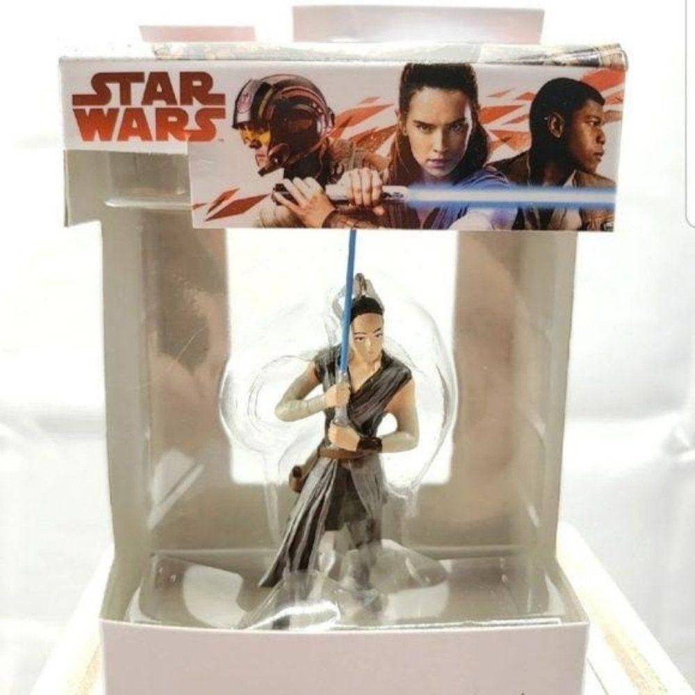 Disney Star Wars Rey Lightsaber Christmas Ornament The Force Awakens New in Box